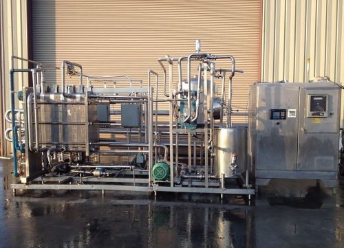 Apv ss skid-mounted juice flash pasteurizer, htst system for sale