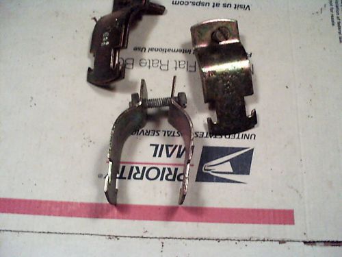 Bag of 3 used kindorf c-200 1 1/4 inch conduit clamps/hangers for sale