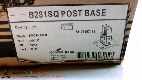 Cooper b-line b281sq post base, new for sale