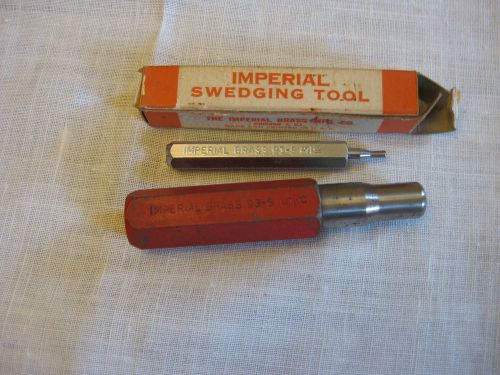 Imperial swagging/swedging tools.  One size 3/16 and one size 5/8 in