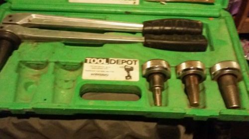 wirsbo hand expander plumbing tool kit 1/2&#034; 3/4 &#034;1&#034;