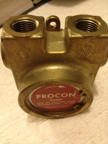 Procon 104e240f11bc series 4 standard rotary vane pump 1/2 npt 250 psi brass 240 for sale