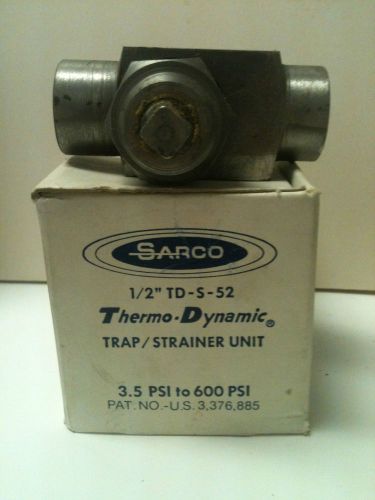 SARCO 1/2&#034; TD-S -52 3.5 PSI TO 600 PSI