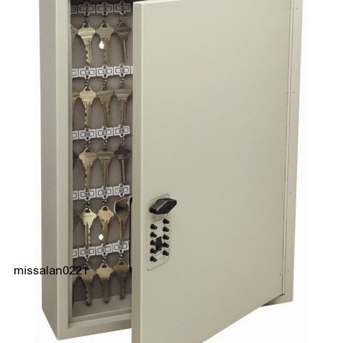 Locking Key Cabinet Safety Organizer Storage Wall Mounted Combination Steel Box