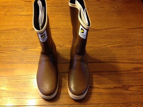 Onguard neoprene model #85550 boots, men, size10, 12.5&#034;height plain toe, brown for sale