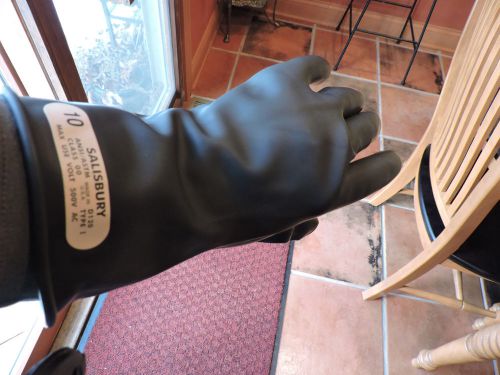 SALISBURY  Electrical Gloves, Size 10 00 500w Black