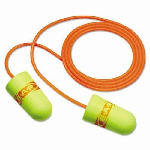 3m E·A·Rsoft SuperFit Single-Use Earplugs, Corded, Yellow/Red (MMM3111254)
