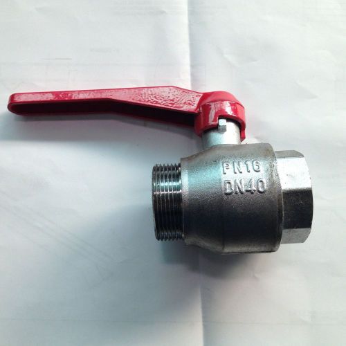 BALL VALVE 1 1/2&#034;  WITH RED HANDLE