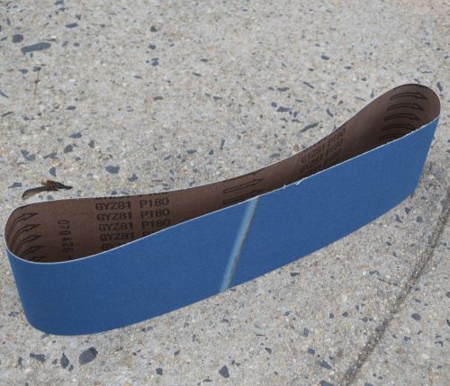 10pcs premium abrasive sanding belts 4&#034;x24&#034; zirconia 80 grit for sale