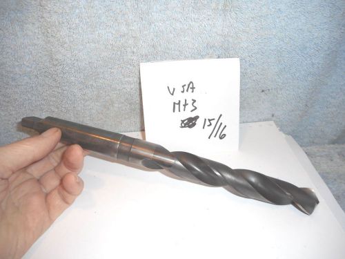 Machinists 12/05 Buy Now USA  15/16 MT3  Taper Shank drill