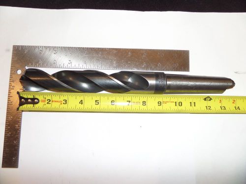 Threadwell greenfield 1-7/16&#034; 4mt hs taper shank drill bit usa made 13-1/2&#034; oal for sale