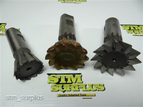 NICE LOT OF 3 HSS HEAVY DUTY DOVETAIL MILLING CUTTERS 60 DEGREE WELDON