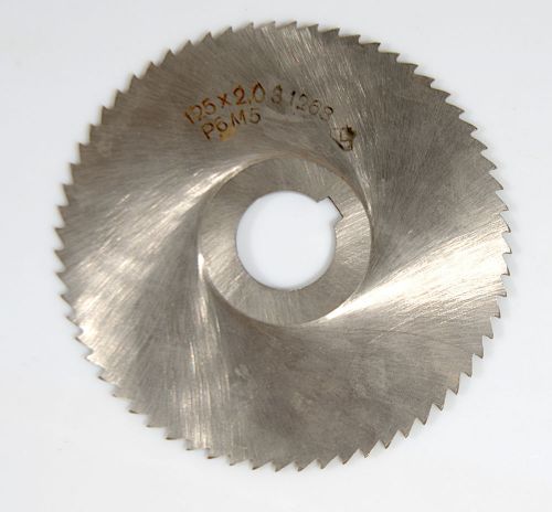 slitting / slotting saw mill cutter disc hss 125x2mm 22mm shank