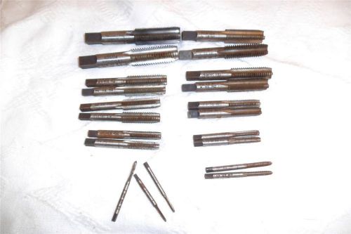 Gtd high speed tap lot 21 pieces 3/4&#034; - 4/40 greenfield tap &amp; die for sale