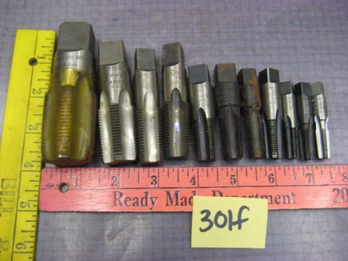 11 PIPE TAPS 1&#034; Rigid HW Co Craftsman Besley machinist tool 301f