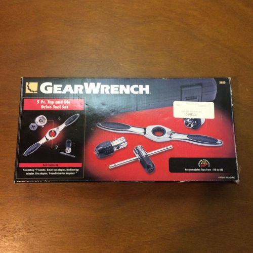GearWrench  — 5pc. Tap and Die Drive Tool Set — Model: 3880