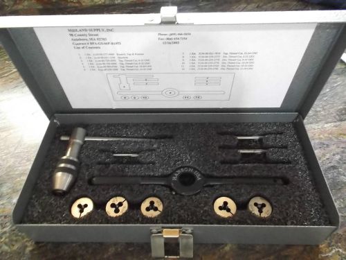 Midland Tap and Die 12 Piece Set with Metal Case V8