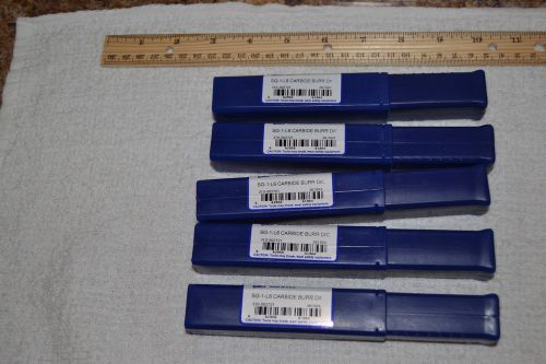 BURR MONSTER SG-1-L6 CARBIDE BURR D/C MADE IN USA..... LOT OF 5 TREE POINT