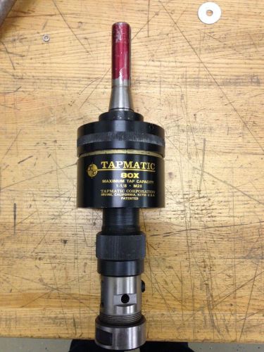 TAPMATIC AUTOMATIC TAP HEAD 80X 1-1/8&#034; M28 MAX USED GREAT SHAPE BRIDGEPORT SHANK