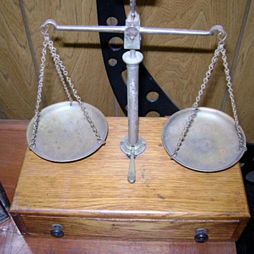 Antique troemner type balance beam scale - very nice condition for sale