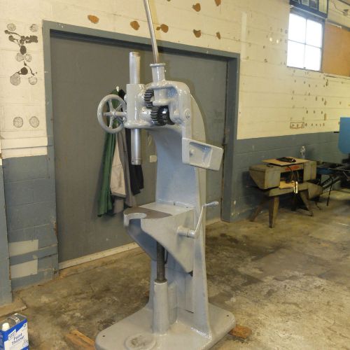 12 ton greenerd ratchet stye floor standing arbor press with adjustable knee for sale