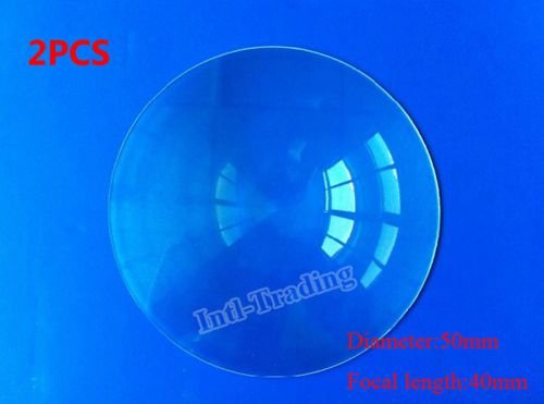 2PCS 50mm Diameter Fresnel Lens For DIY TV Projection Solar Cooker Outdoor Fire