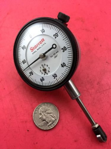 STARRETT 1&#034; TRAVEL DIAL TEST INDICATOR 25-441, With Roller Contact Point, NR!