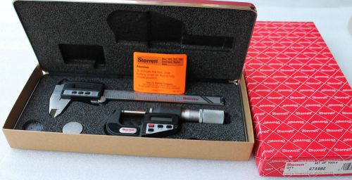 STARRETT S759BZ Digital Caliper &amp; Micrometer Basic Electronic Tool Set - NOS