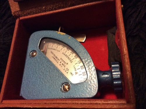 Shore instrument astm d2240 vintage and rare durometer hardness tester type a for sale