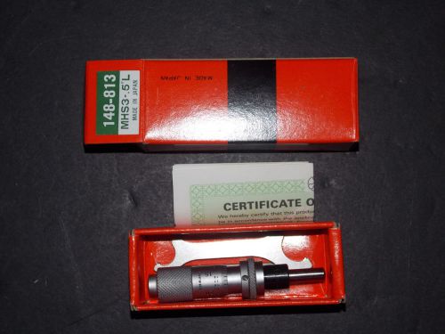 # 3 Mitutoyo 148 813 Micrometer head MHT3 - .5&#034; L New in box with cert of cal