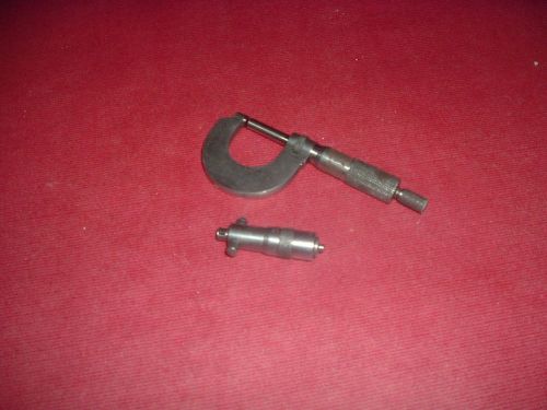 Lufkin Micrometer 1&#034; #1641    AND  L.S STERRET DEPTH MIC  BOTH 1 MONEY