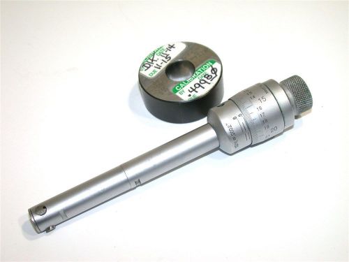 Mitutoyo .500 to .600&#034; holtest inside bore .0002&#034; micrometer w/ master for sale