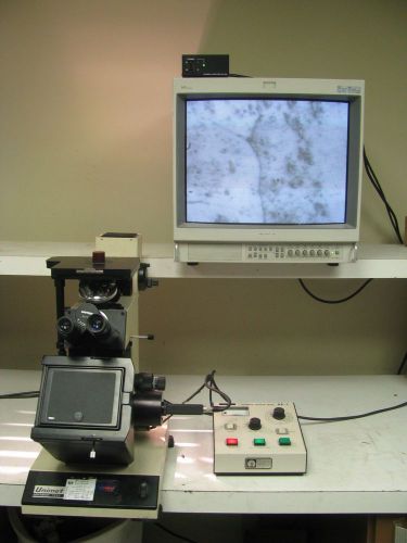Unitron unimet 7886 metallurgical microscope w/ sony camera system for sale