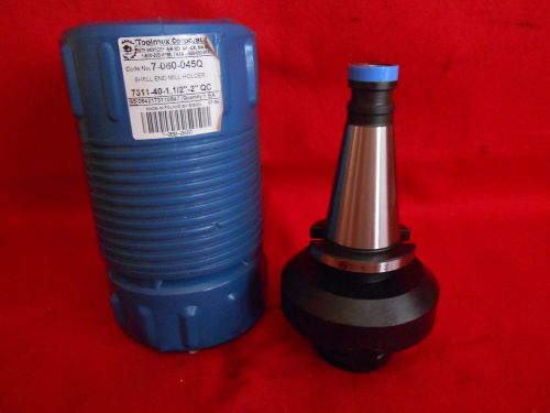 Shell end mill holder cnc cat 40 7311-40-1-1/2&#034; - 2&#034; qc milling machine for sale