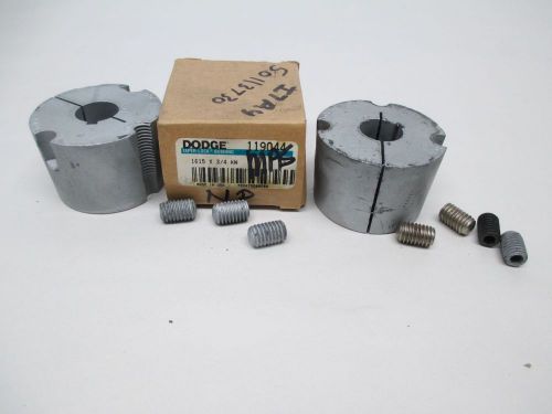 Lot 2 new dodge reliance 119044 1615x3/4kw taper-lock 3/4in bore bushing d328325 for sale
