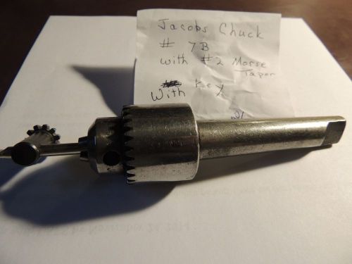 Jacobs Drill Chuck #7B with #2 Morse Taper with Key