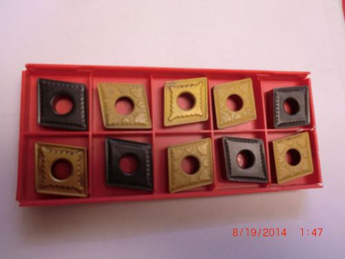 CNMG 643 Lot of 10 Inserts. Un-used 100 degree turning corners