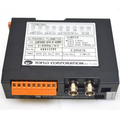 Toflo corporation usf200s ultrasonic flowmeter usf200s-g10-9-a5000 for sale