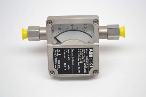 New abb d10a32-5 air 25psi 1/4 in 0-1.9cfm flow tube flow meter b468509 for sale