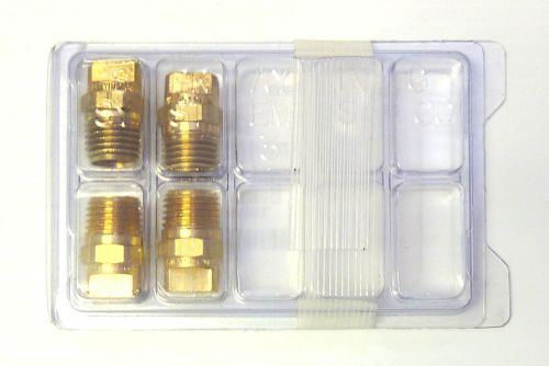 Lot of (4) spraying solutions h1/4vv-11001 veejet brass nozzle *new* for sale