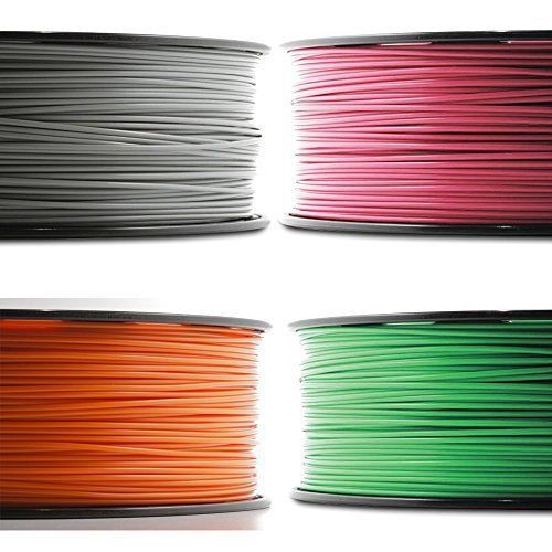 Robox 1.75mm abs filament smartreel four pack - grey, green, orange, and pink for sale