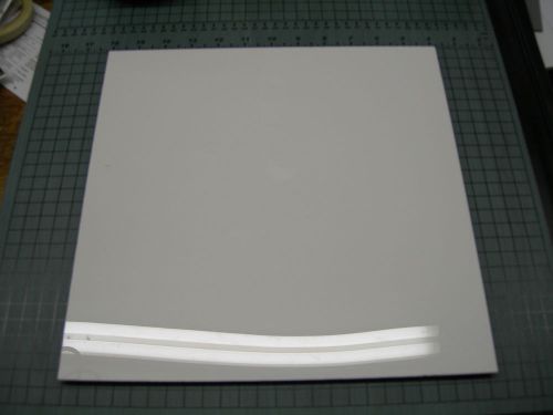 White acrylic plexiglass plastic sheet 1/8&#034; x 6&#034; x 6&#034; w/ protective  film for sale
