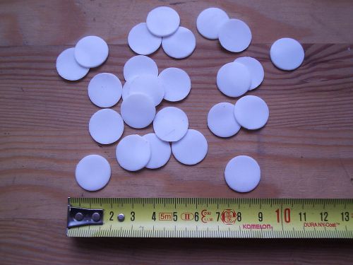 5 pcs. x TEFLON PTFE OD 18mm x 1mm Polytetrafluoroethylene THK Sheet white weiss