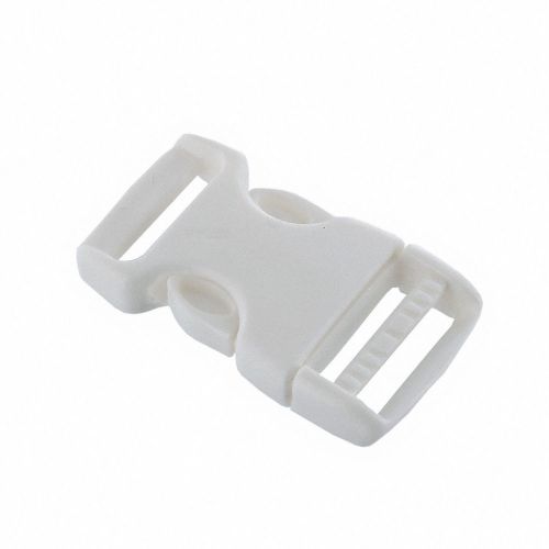45I-BSR20-WHT Webbing Plastic 3/4&#034; Buckle (one set as pictured) for Strap 20mm