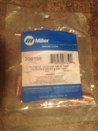 Miller Fastip 206188 25 Count Sealed Pack .312 OD .045 - .040 AL Wire