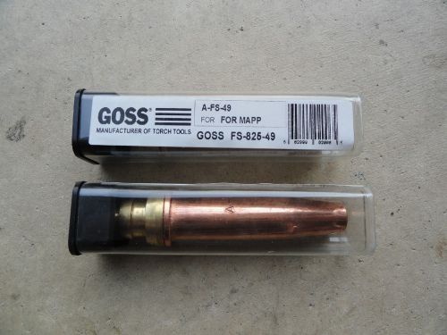 Goss cutting torch tips, fs-825-49, airco #a-fs-49 for sale