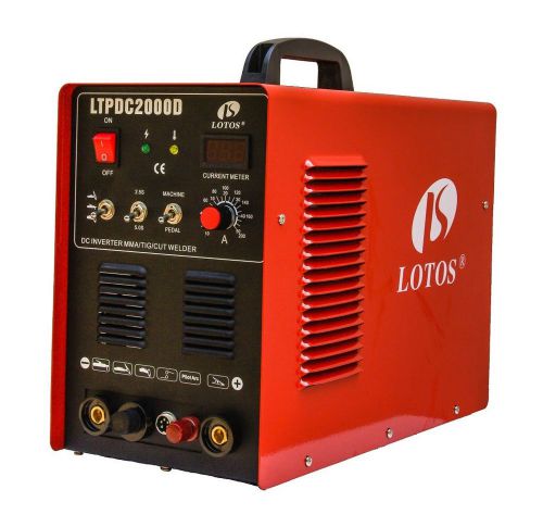 Lotos ltpdc2000d 110/220vac pilot arc plasma cutter with 200a tig/stick welder for sale