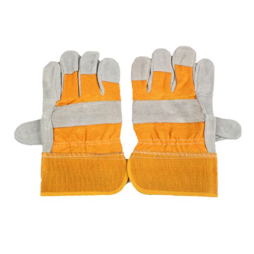 10-Inch Extra Length Welding Gloves/Working Golves for Men White&amp;Yellow Splice