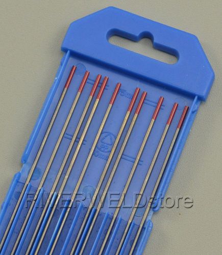 2% thoriated wt20 red tig welding tungsten electrode 1/16&#034;x7&#034;(1.6*175mm),10pk for sale