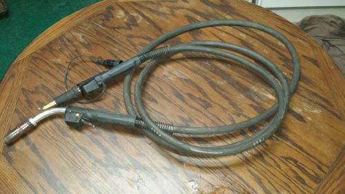 Lincoln bernard t series 300amp 15ft mig welding gun with locking trigger for sale